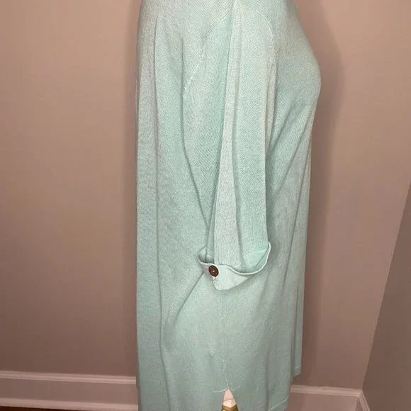 J.Jill Light Green V-neck Tunic Pullover size Large - Picture 9 of 9